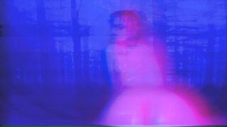 Trippy solo oil tease