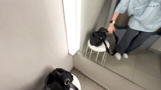 almost caught fucking my creamy pussy at h&m