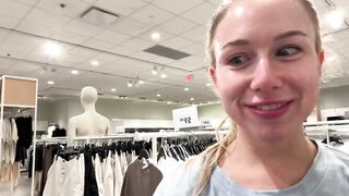 almost caught fucking my creamy pussy at h&m