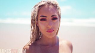 Fitness Model Fit Kitty Fucking At The Beach