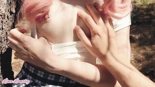 Sex in The Forest With Cum In Mouth