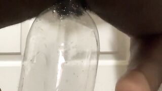 Fucking/pissing on huge bottle