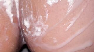 She loves it goat style when she has sweet cream on her big ass.