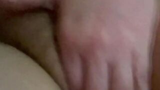 Busty hairy milf caught masturbating by mother in law in the living room