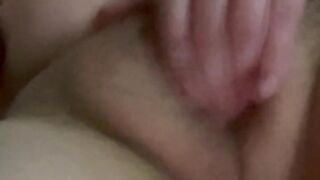 Busty hairy milf caught masturbating by mother in law in the living room