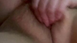 Busty hairy milf caught masturbating by mother in law in the living room