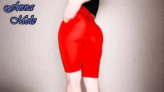 Yoga Tights PAWG in Spandex Leggings Loudly Spanks Her Juicy Ass Breeches