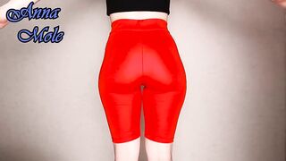 Yoga Tights PAWG in Spandex Leggings Loudly Spanks Her Juicy Ass Breeches
