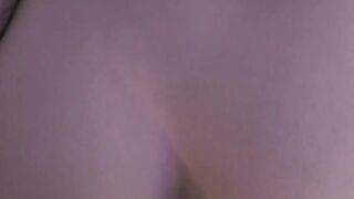 POV Amateur fast doggy fuck with dripping creampie and loud moaning orgasm