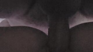 POV Amateur fast doggy fuck with dripping creampie and loud moaning orgasm