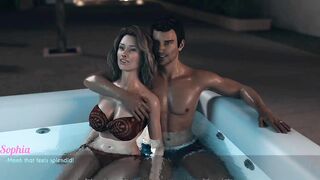 AWAM #44. Having night in jacuzzi and hot fuck