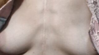 Tummy play in pink zipup shirt