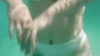 Sexy Girl Dancing Under the Water