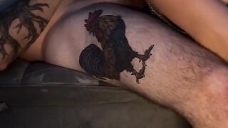 Deep throat with a little face fuck