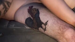 Deep throat with a little face fuck