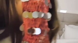 Arab Egyptian MILF Nano Shows Her Egyptian Boobs and Ass While Home Alone