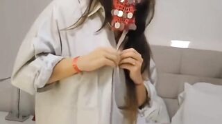 Arab Egyptian MILF Nano Shows Her Egyptian Boobs and Ass While Home Alone