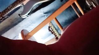 Spanking and cumming