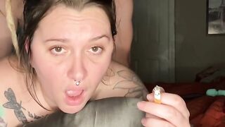 Smoking MILF Chery Gets Her Ass Eaten- Full Vid On OF