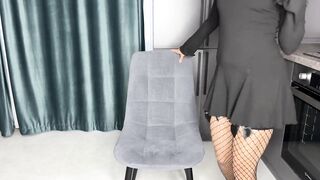 Catgirl Teases You with Her Ass in Black Thongs