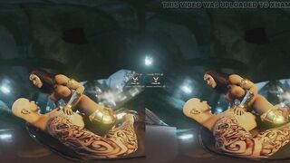 Amazon Ride with Wonder Woman in cowgirl position - parody with DC comics super heroine