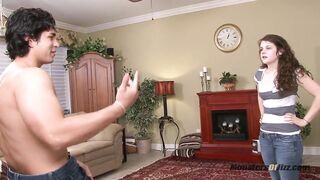 Coed Cock Sucker Gets Too Big of a Load in Her Mouth