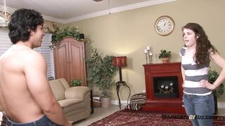 Coed Cock Sucker Gets Too Big of a Load in Her Mouth