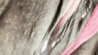 Edging Fat Wet Pussy Hard W Nipple Clamps & Lace Light Touch Big Clit BigContractions TightPussy????