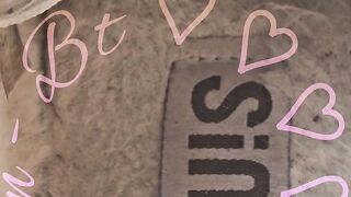 See the inside of my house slippers.