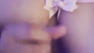 Cute Dressed up Egirl gets filled with BBC CREAPIE