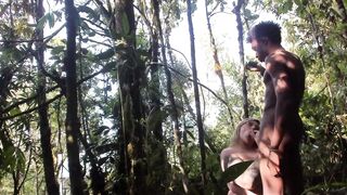 PAWG & 11 INCH BBC SUCKIN' 'N' FUCKIN' IN THE WOODS with @elKonguito