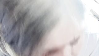 Deep throat by teen in public park.