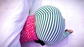 Huge Booty Saudi Beautiful Stepmom Stuck Under Bed & Want Anal Fuck From Stepson When She Clean Room