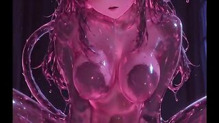 SLIME GIRL GETS HER TIGHT HOLES POUNDED UNTIL SHE MELTS IN CUM