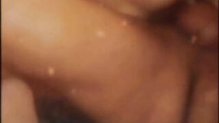 Sitting and bouncing on the hot neighbor in front of the cuckold.