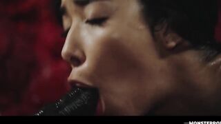 Lia Lin Vored & Trapped Inside Hentai Monster - 3d Anime Ebony Hardcore Bondage Cumflation