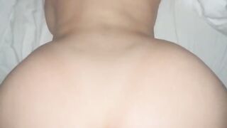 Woke up My Roommate for Late Night Cream Pie - Doggystyle (pov)